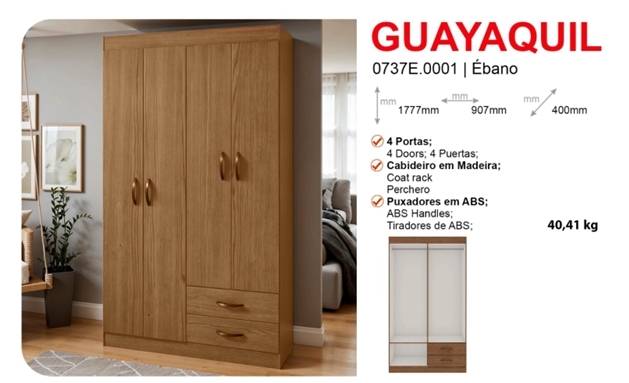 Roupeiro Guayaquil | Genialflex 0826