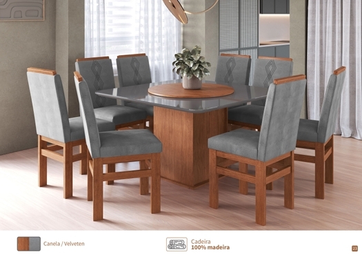 Conjunto 10 | Mesa + Cadeira | Zamarchi 0926
