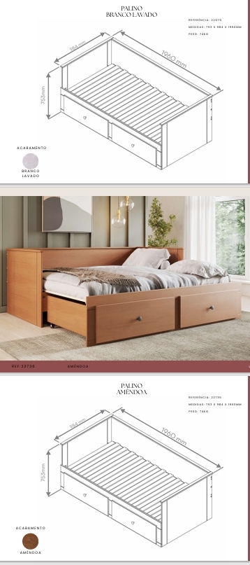 Linha Palino | 22670  -  22736  | Móveis de Madeira 0825