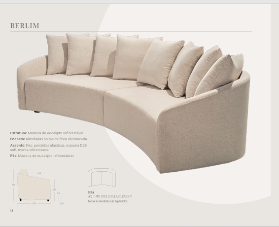 Sofá Berlim | Treviso 1025