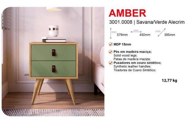 Mesa De Cabeceira Amber | Genialflex 0826