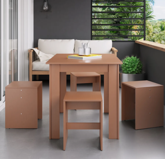 Conjunto Mesa c/ Banqueta Ceramic | Canção