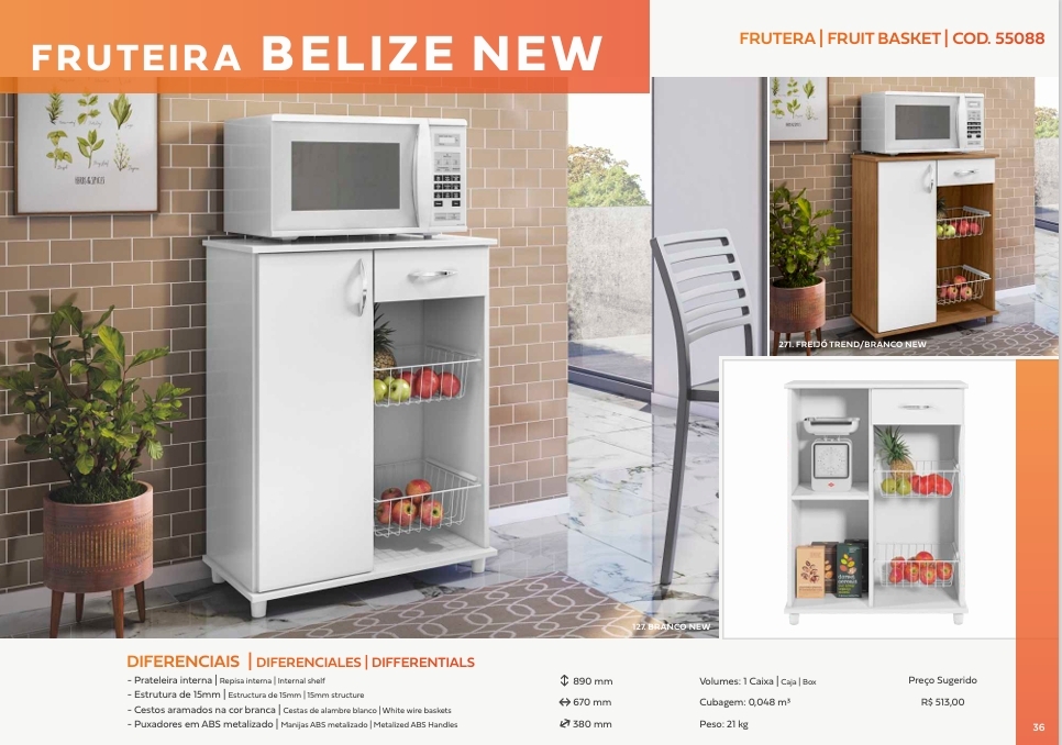 Fruteira Belize New | Notável 0426