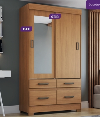 Roupeiro c/ Espelho BE25 1.100 | Briz 0326