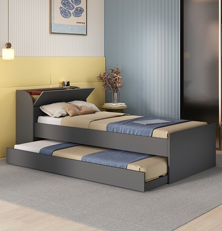 Cama Solteiro + Auxiliar | CM-1235 | Hecol 0326