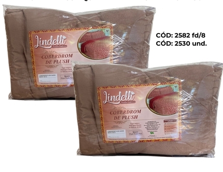 Edredom de Plush Queen Manta Dupla Face Liso | Lindelli 0326
