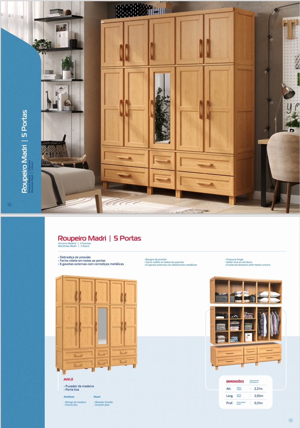 Roupeiro Madri | Tozetto 1125