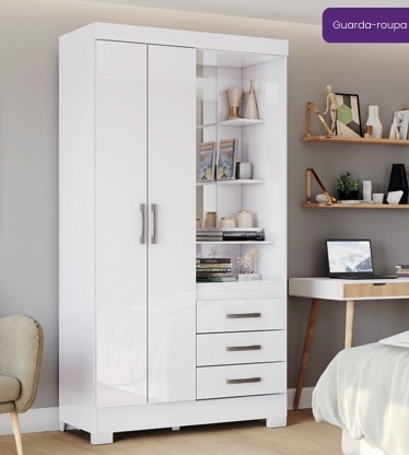 Roupeiro c/ Espelho B64 1.100 | Briz 0326