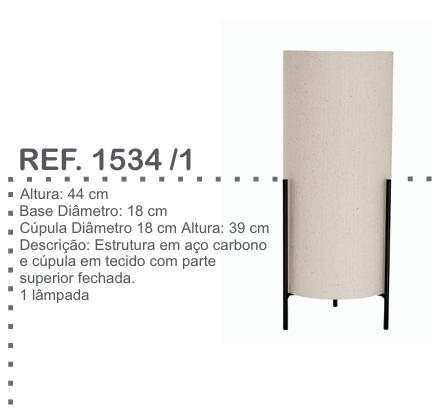Luminárias 1534 /1 | 1534 /2   |  1534 /3 | Luminum 0626
