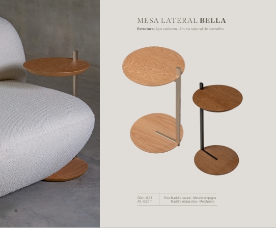 Mesa Lateral Bella | Treviso 1025