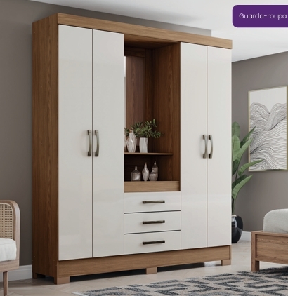 Roupeiro c/ Espelho B24 1.630 | Briz 0326