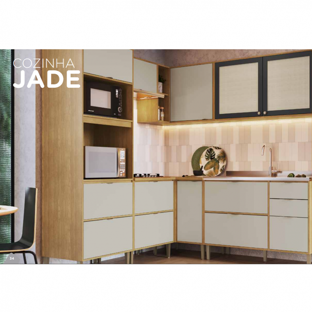 Cozinha Modulada Sob Medida Jade | Cadorin 