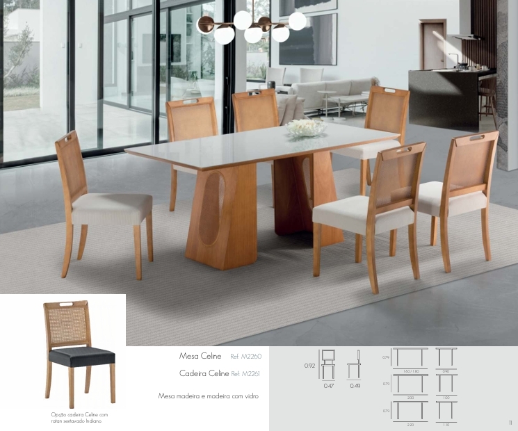 Conjunto Celine | Mesa + Cadeira | ACG 0526