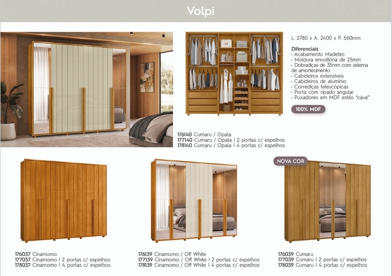 Roupeiro Volpi | Madetec 0925