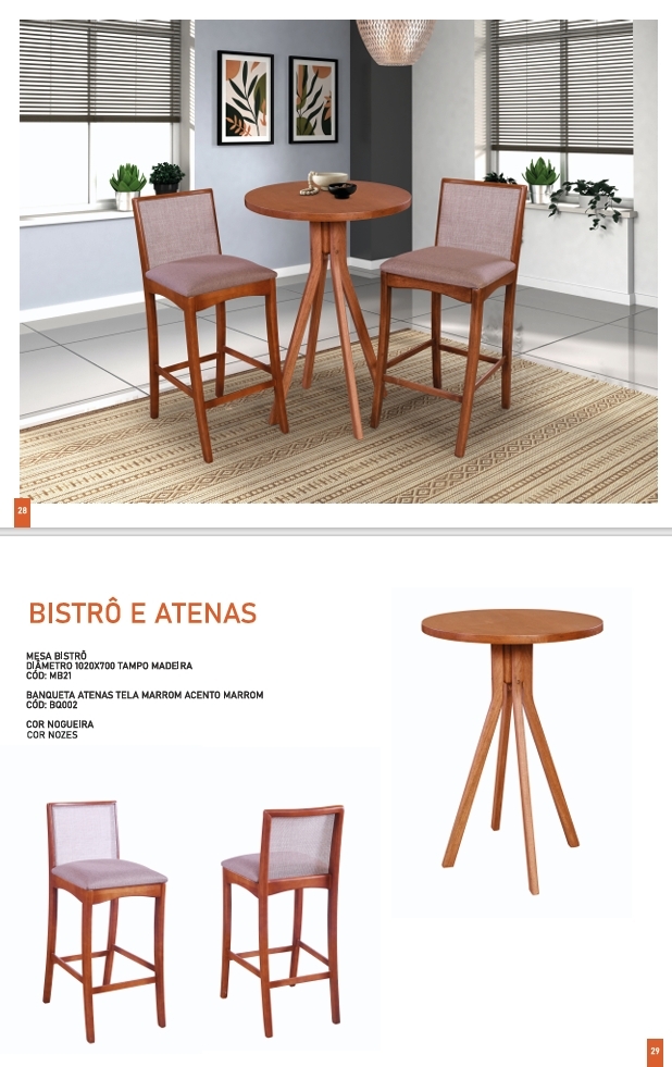 Conjunto Mesa + Cadeira | Bistro e Atenas | Nona 0625