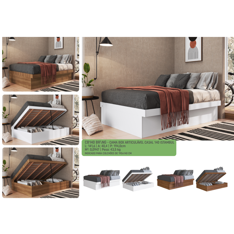 PREÇO + BARATO DO BRASIL | Cama Box Articulável Casal | CB140 | Artin 