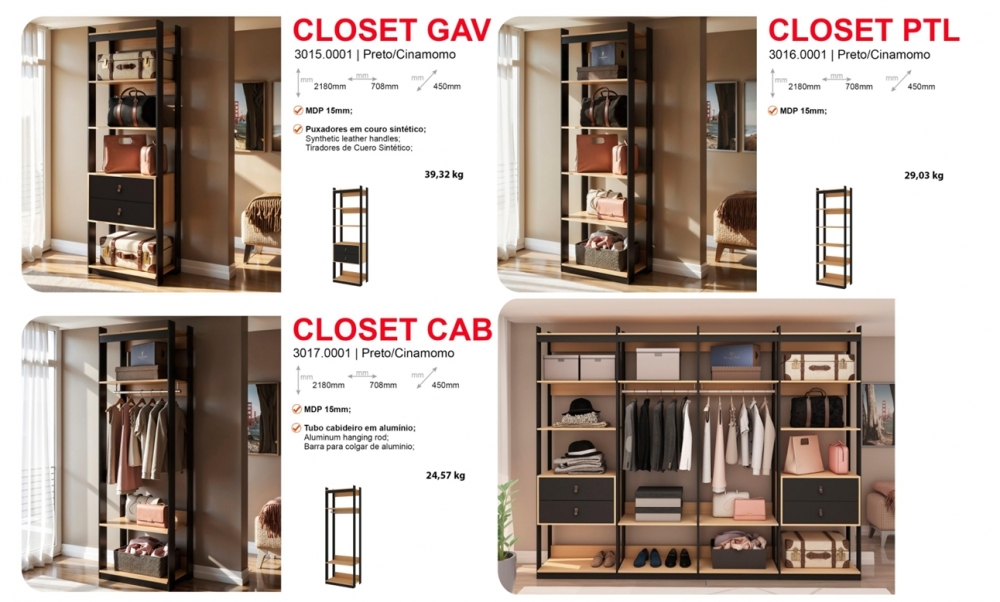 Armário Closet | Genialflex 0826