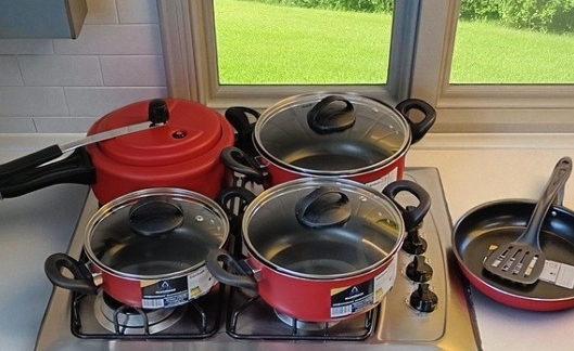 Kit Antiaderentes c/ Panela de Pressão 6 PÇS | Lindelli 0326