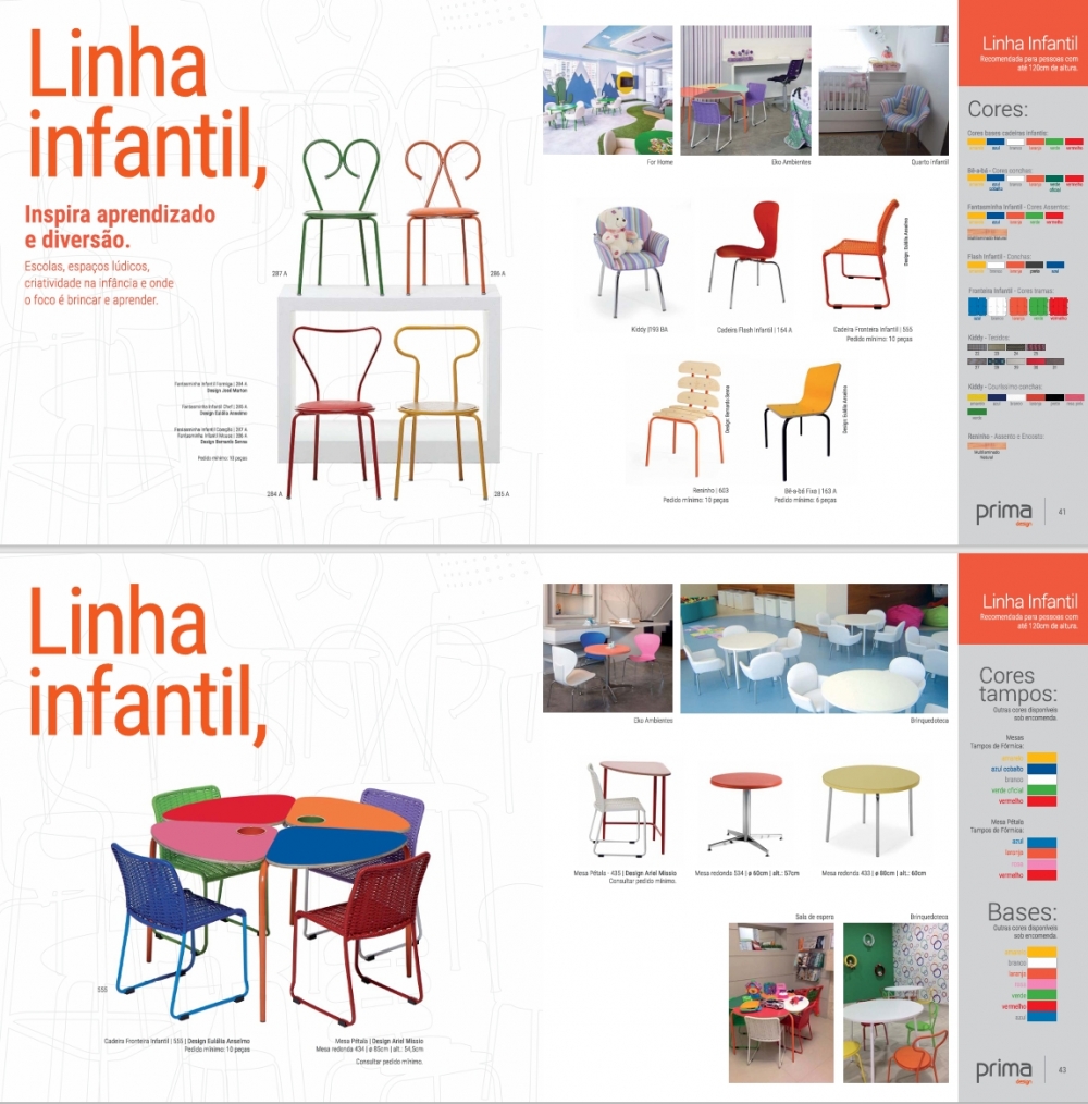 Linha Infantil | Mesas - Cadeiras | Prima 1125