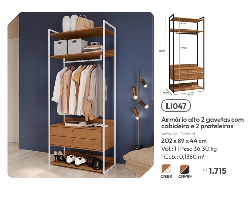 Armário Alto | LI047 | Venda:-62% | Kappesberg Crome 0925