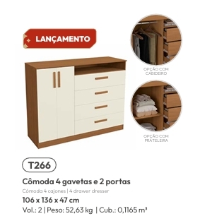 Cômoda | T266 | Kappesberg Móveis 0526 