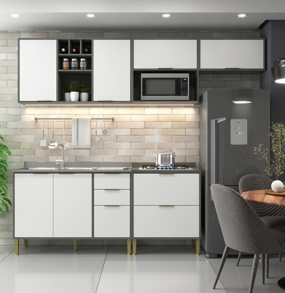 Cozinha Modulada Domus 03 | Hecol 0326