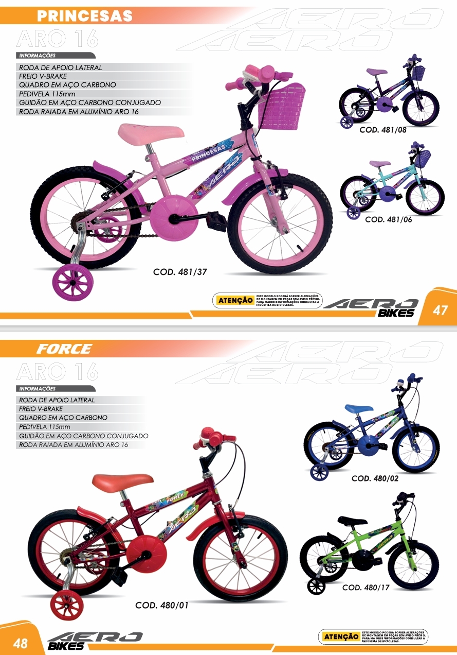 Bicicletas Aro 16 | Aero Bike 0925