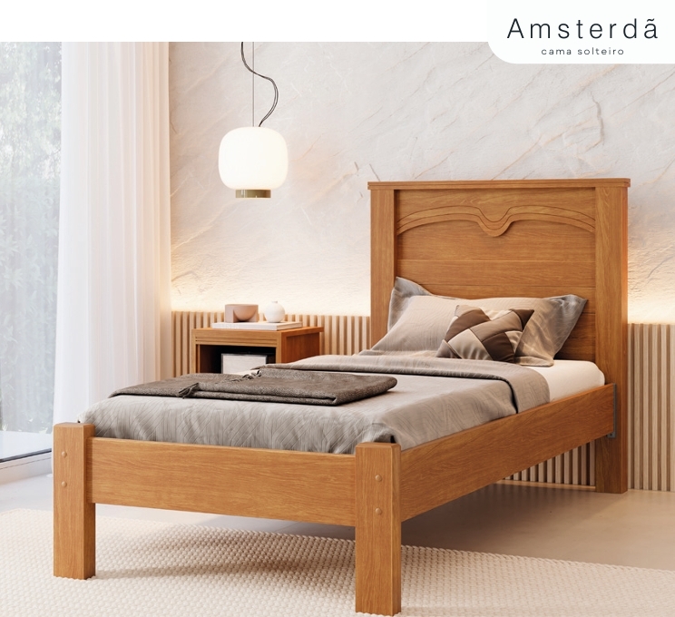 Cama Solteiro Amsterdã | Fenix 0826