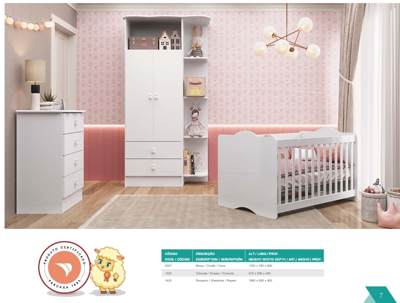 Quarto Infantil  | 2027 - 1320 - 1420 | Percasa 0625