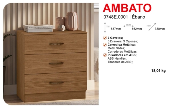 Cômoda Ambato | Genialflex 0826