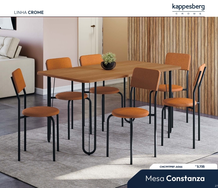 Mesa Constanza | Venda:-62% | Kappesberg Crome 0925