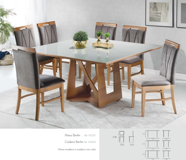 Conjunto Berlim | Mesa + Cadeira | ACG 0526