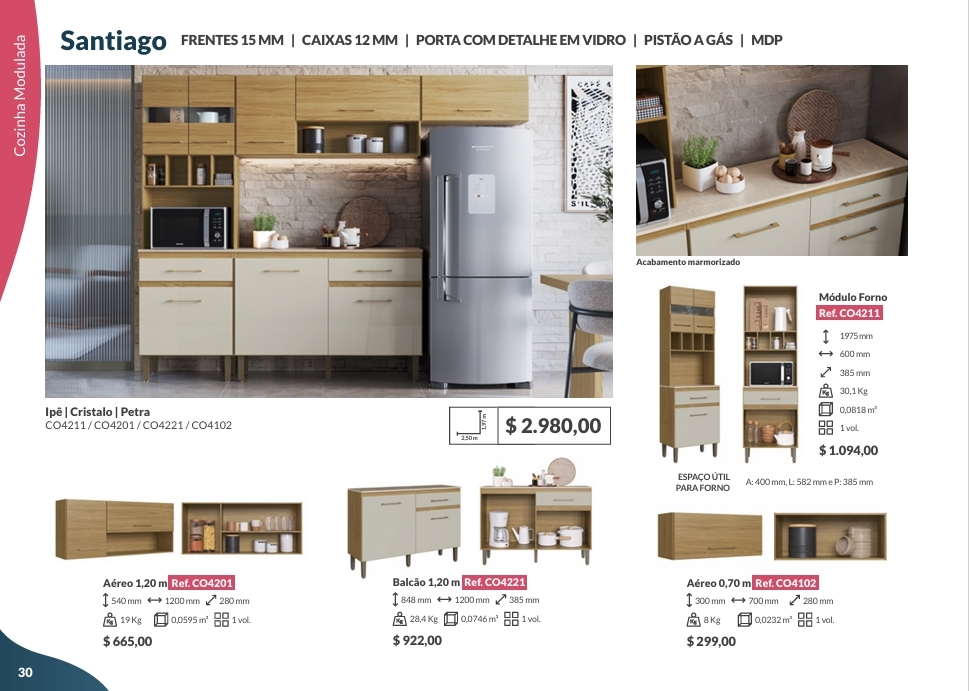 Cozinha Modulada Santiago | Decibal Venda : -60% 0925