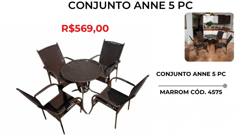 Conjunto anne 5 peças | Lindelli Venda: +50% 0825