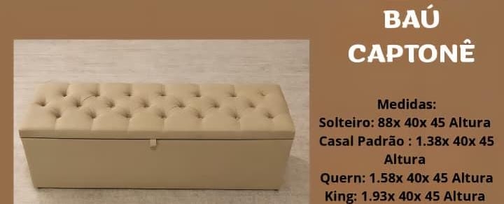 Baú Captonê | Diconforto 1125