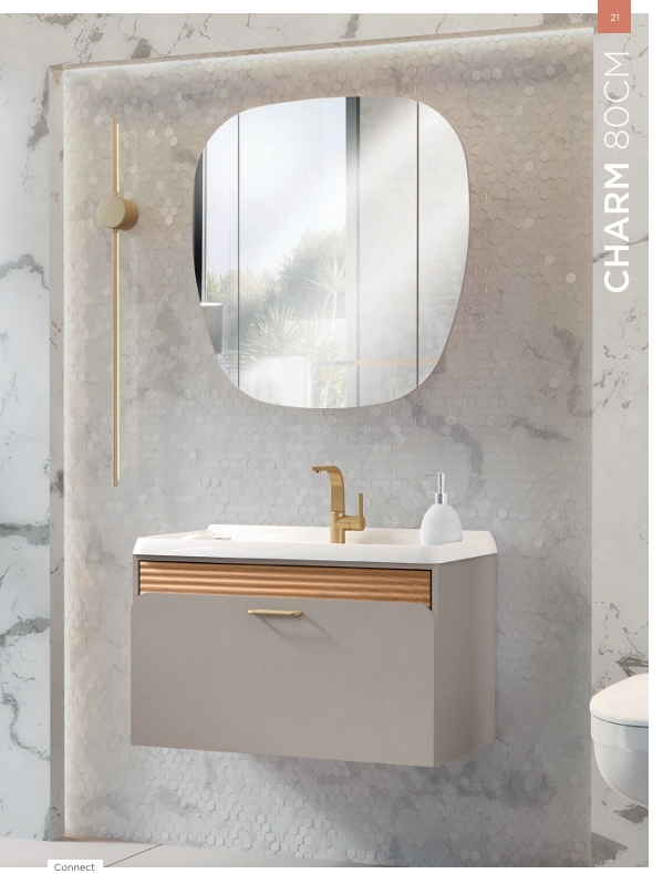 Conjunto Banheiro Charm Suspenso 80CM | Balcony 0926