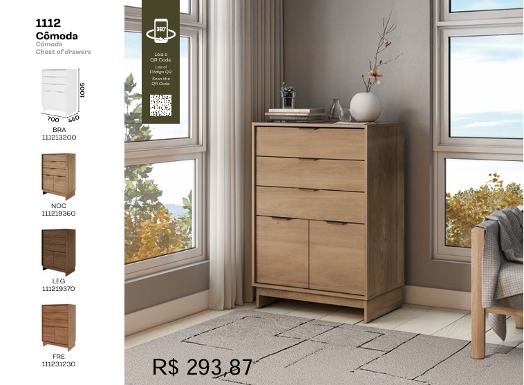 Cômoda 1112 | Carraro | Venda: +60% 0925
