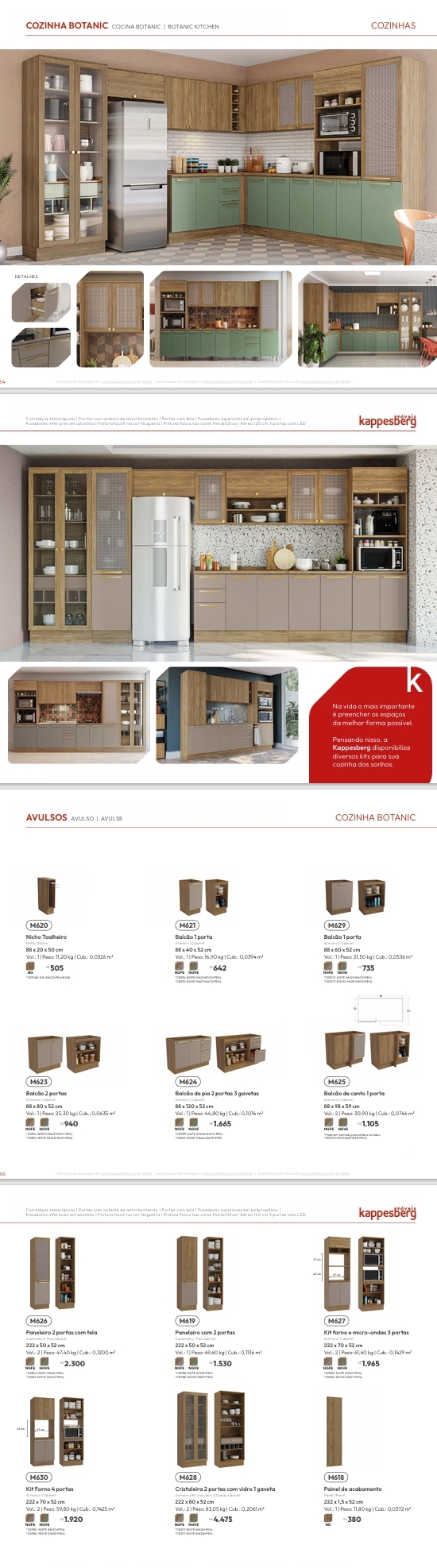 Cozinha Modulada Botanic | Venda: -65% | Kappesberg