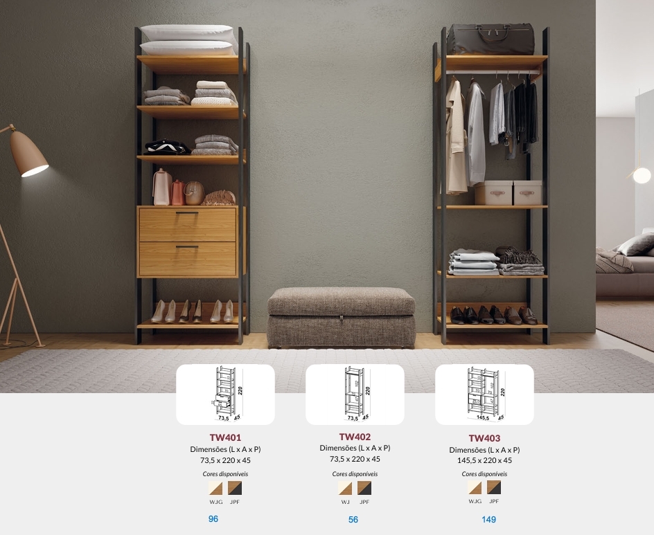 Closet Industrial | TW401 - TW402 - TW403 | Dalla Costa 0826 
