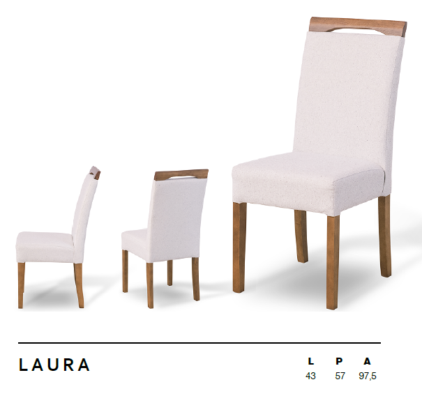 Cadeira Laura | L2 Design Mobiliário