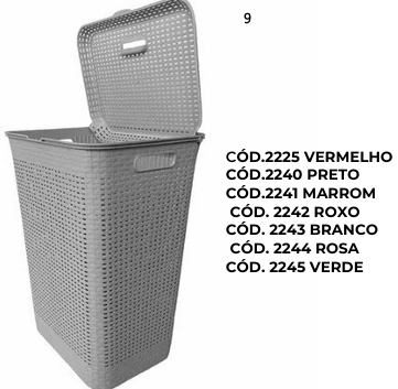 Cesto p/ Roupas Rattan | Lindelli 0326