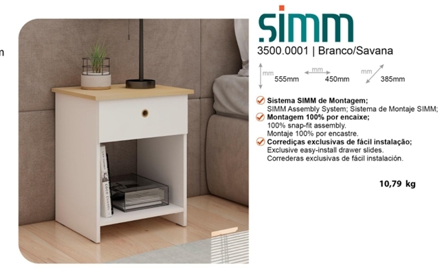 Mesa De Cabeceira Simm | Genialflex 0826