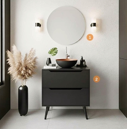 Conjunto de Banheiro | BN3640 - BN3639 | Tecnomobili 0326