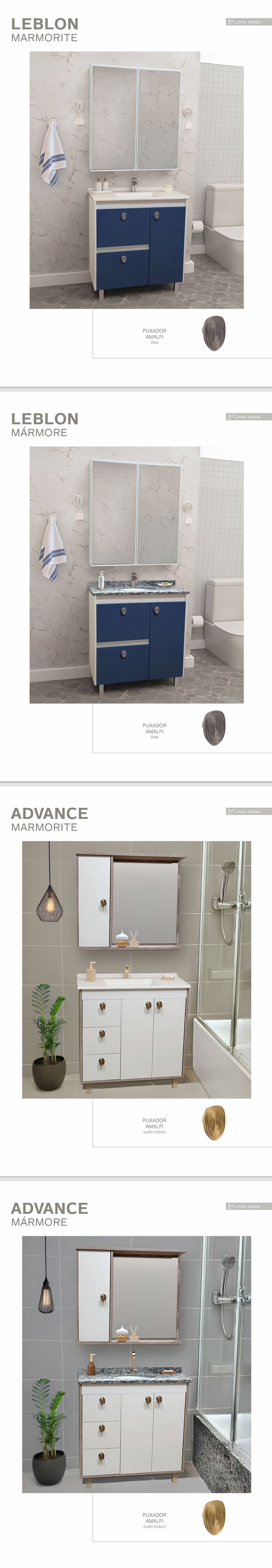 Conjunto de Banheiro | Leblon - Advance | Luminetto 0425