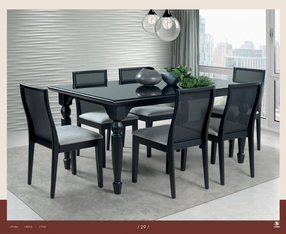Mesa Atlanta c/ Vidro + Cadeira Arizona | Refinatto 0925