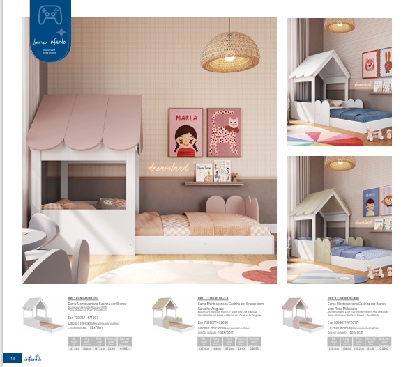 Cama Montessoriana Casinha | CCM040 | Completa Móveis 1125 