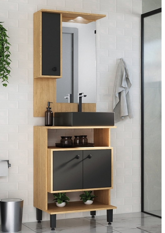 Conjunto Banheiro Berlin 60cm | Ozini 0626