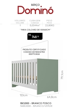Berço Dominó | Venda: -30% | Rodial 0725