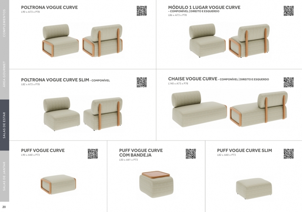 Estofados Linha Curve | Rudnick 0825