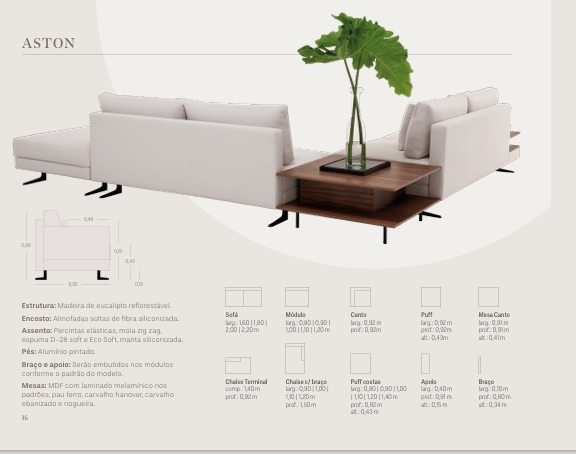 Sofá Aston | Treviso 1025